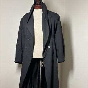 Suzanne Rae $985 Women Double Breasted Trench Coat Size S 42IT Made In Italy New